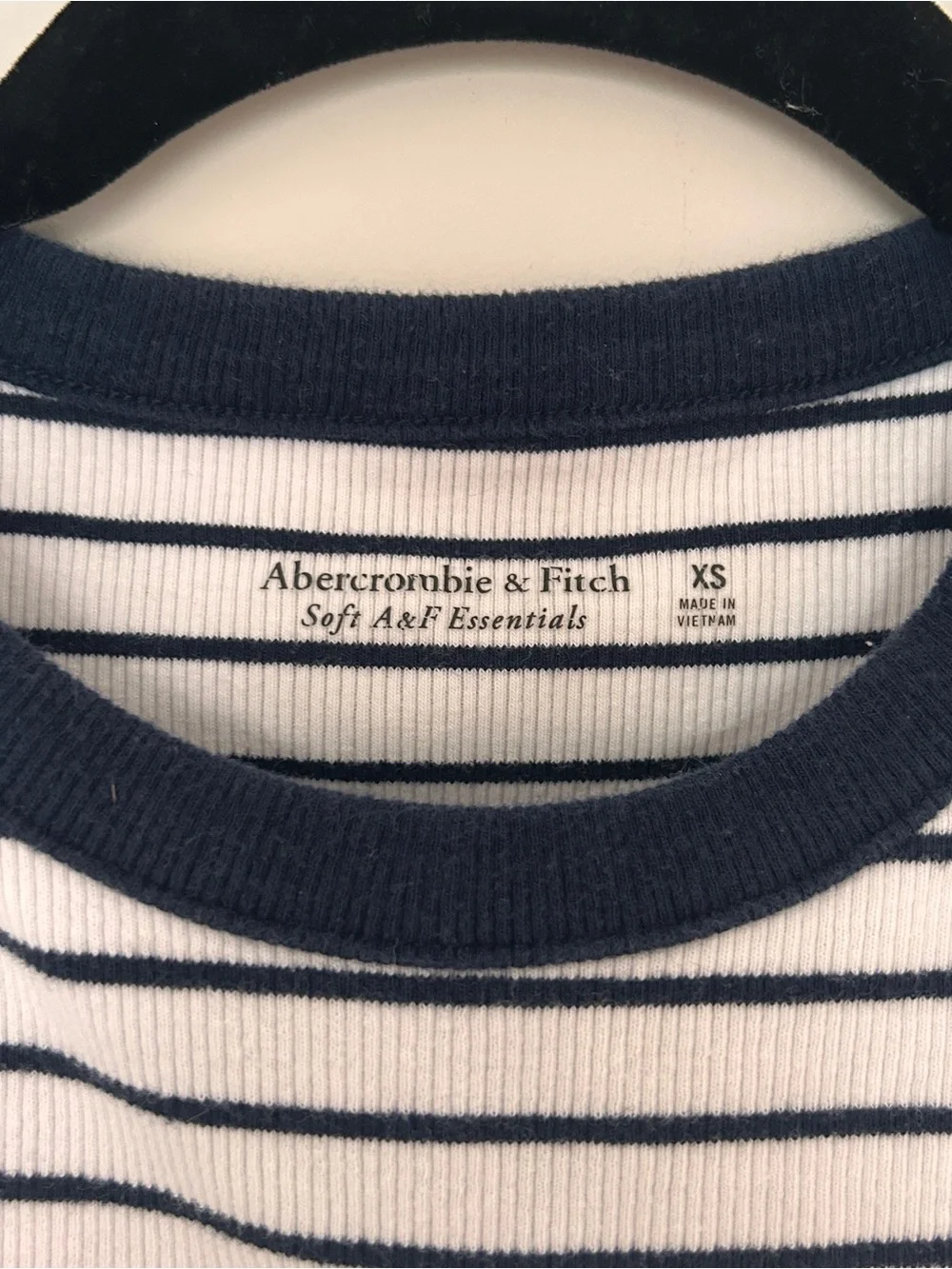 A&F Striped Ribbed Crop Tank - Picture 2 of 2